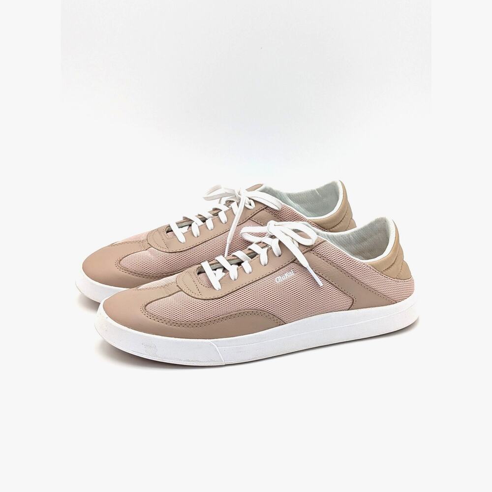 OluKai Ha‘upu Hulu Sneakers Women’s 11 Willow Knit Retro Coastal Casual Neutral